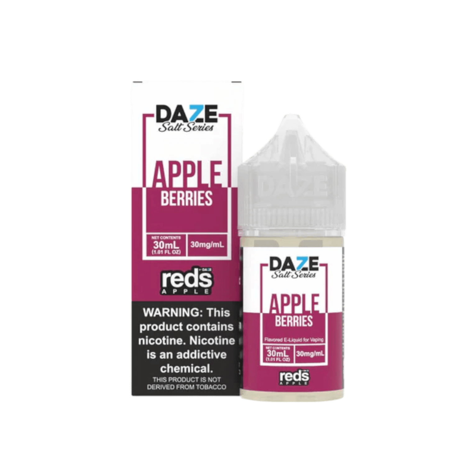7Daze Reds Salts E-Liquid 30mL Experience 7Daze Reds Salts E-Liquid in 30mL, featuring the classic apple flavor with a satisfying nicotine salt blend. Available now at Vidyll.