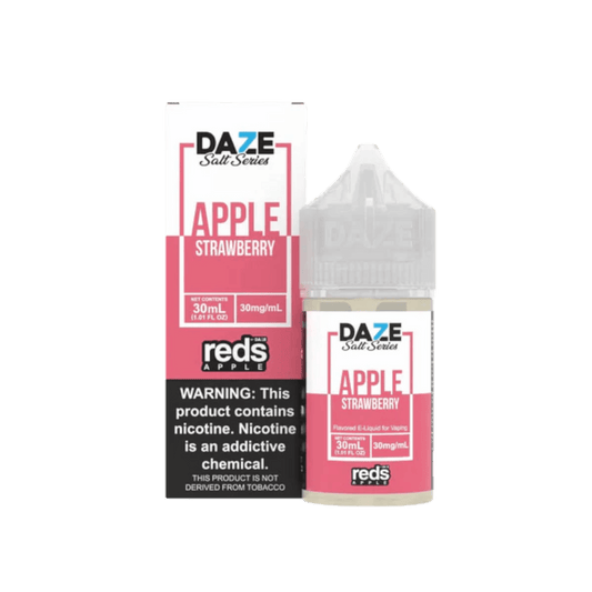 7Daze Reds Salts E-Liquid 30mL Experience 7Daze Reds Salts E-Liquid in 30mL, featuring the classic apple flavor with a satisfying nicotine salt blend. Available now at Vidyll.